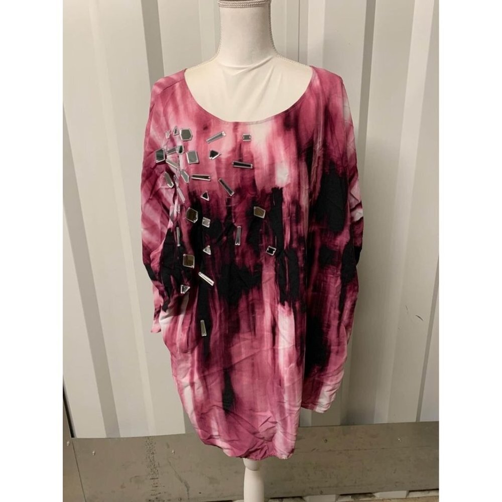 6th & LN Pink Business Casual Top Womens Plus Size 22